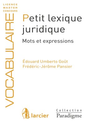 cover image of Petit lexique juridique